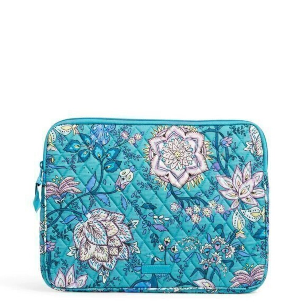 Vera Bradley Padded Laptop Sleeve in Peacock Garden NWT
